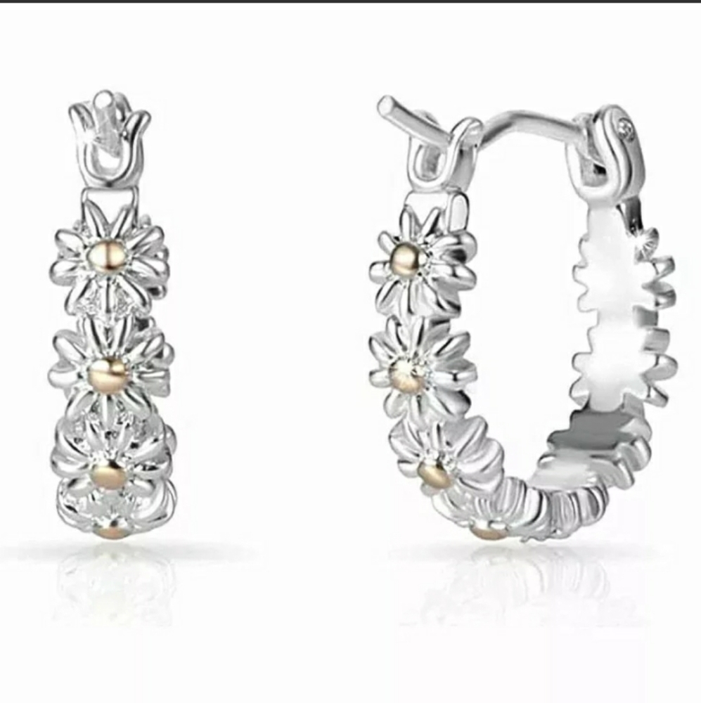 Two Tone Hoop Earring